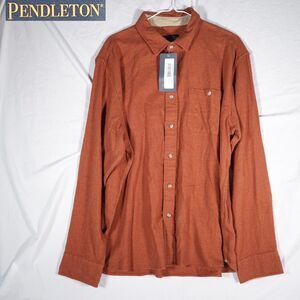 NWT Pendleton Fremont Flannel Long Sleeve Button Up Shirt Red XL